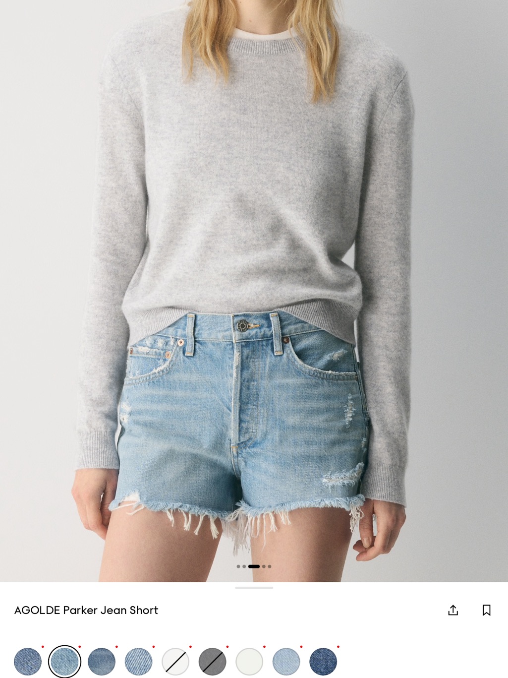Agolde Denim Short